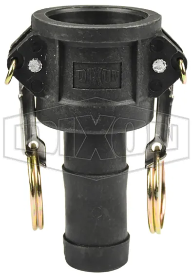 Glass-Filled Polypropylene Cam & Groove Type C Coupler x Hose Shank