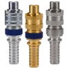 Dix-Lock® N-Series Interchange Male End x Hose Barb Safety-Lock Plug