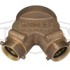 Double Clapper Siamese Connection Back Outlet