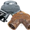 Double Clapper Siamese Connection Back Outlet